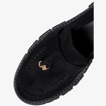 Moccasins Женская обувь вставлена ​​модная стабильная платформа украшения R 40