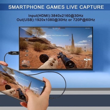 karta przechwytywania HDMI FHD audio wideo na port USB
