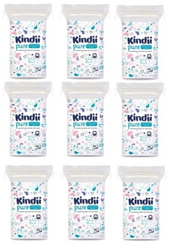 KINDII PURE Bawełniane PŁATKI DLA NIEMOWLĄT zestaw 540 płatków