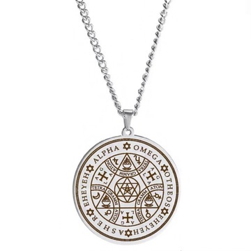 TALIZMAN SZCZĘŚCIA AMULET NASZYJNIK KLUCZ SALOMONA TETRAGRAMMATON SZCZĘŚCIA