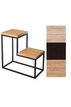Kwietnik 2 poziomowy 20x40x40 Loft Dąb złoty craft , Wenge , Dąb sonoma