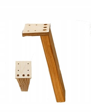 Noga drewniana surowa do stolika typ LOFT 50 cm