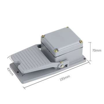 НОЖНОЙ ПЕРЕКЛЮЧАТЕЛЬ МЕТАЛЛИЧЕСКАЯ ПЕДАЛЬНАЯ КНОПКА 15A P1BO ЭЛЕКТРИЧЕСКИЙ ТВЕРДЫЙ 230 В