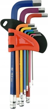 ZESTAW KLUCZY IMBUSOWYCH IMBUSY KULA 1,5-10MM 9SZT