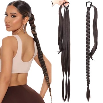 Doczepiany Kucyk Kuc AFROGUMKA warkoczyk ponytail