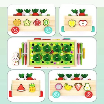 Деревянная головоломка Монтессори для сортировки игрушек