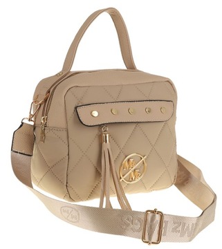 M&Mz Elegancka Torebka Damska listonoszka kuferek XB1112 Beige