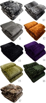 Комплект плюшевых пледов на диван и кресла ЭЛВЕЙ