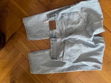 Jeansy spodnie jasne Levis premium 501 s 36