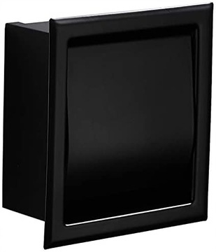 Laughify Recessed Toilet Paper Holder, Steel Doubl
