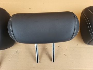 ПОДГОЛОВНИКИ ЗАДНИЕ ПОДГОЛОВНИКИ КОЖА БЕЛАЯ РЕЗЬБА RENAULT KOLEOS II