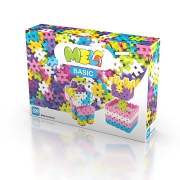 MINI WAFLE KLOCKI MELI BASIC 300 PINK 50025