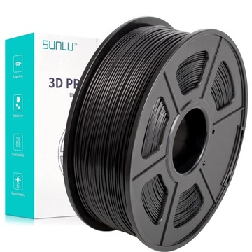 SUNLU FILAMENT 1.75mm 1kg CZARNY BLACK ABS