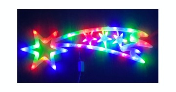 РОЖДЕСТВЕНСКОЕ УКРАШЕНИЕ СВЕТОДИОДНАЯ ЗВЕЗДА МНОГОЦВЕТНАЯ