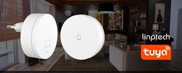 БЕСПРОВОДНОЙ ДВЕРНОЙ ЗВОНОК БЕЗ АККУМУЛЯТОРА G6LW WIFI TUYA