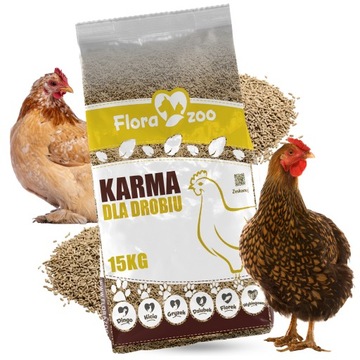 PASZA KARMA DROBNA GRANULAT OTRĘBY OWSIANE DLA DROBIU KUR NIOSEK