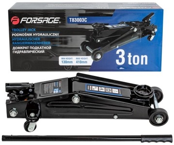 Домкрат-лягушка 3т 130-410мм резина 360°