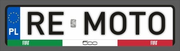 Рамки номерных знаков FIAT 500 GEL 2 шт.