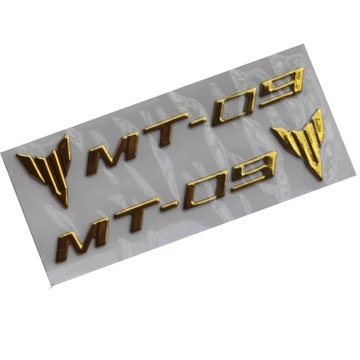 MT-09 GoldMotorcycle 3D znaczek z symbolem naklejka naklejka na koło zbiorn