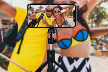 ШТАТИВ ДЛЯ СЕЛФИ-ПАЛКИ + ПУЛЬТ BLUETOOTH ДЛЯ IPHONE 11 12 13 14 15 PRO