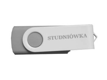 Pendrive z grawerem studniówka 32GB USB 3.0 Biały