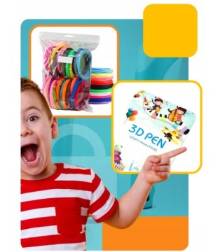 НИТЬ ДЛЯ 3D-РУЧОК PLA, РАЗНЫЕ ЦВЕТА, 20 ЦВЕТОВ, 100 м.