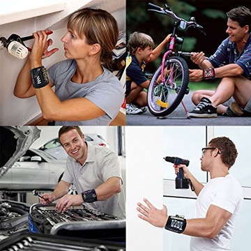 Магнитный браслет с 5 сильными магнитами Wizp Tool.