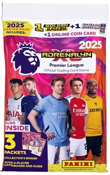 Starter ALBUM 2025 PREMIER LEAGUE saszetki Golden Limited karty piłkarskie