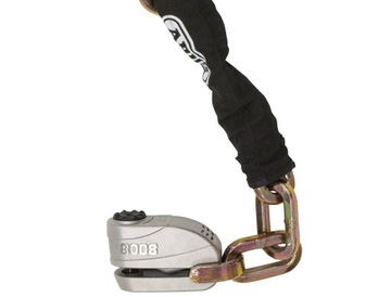ABUS Blokada tarczy Detecto XPlus 8008 2.0 + łańcuch 12KS120 black loop