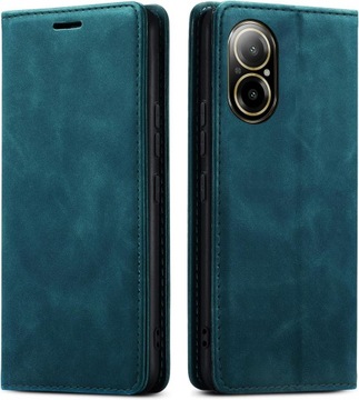 МАГНИТНЫЙ КОЖАНЫЙ ЧЕХОЛ ДЛЯ REALME C67 + СТЕКЛО