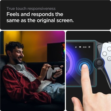ЗАКАЛЕННОЕ СТЕКЛО + АППЛИКАТОР ДЛЯ УДАЛЕННОГО ПЛЕЕРА PLAYSTATION PORTAL SPIGEN FIT