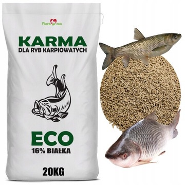 KARMA POKARM GRANULAT PASZA ZANĘTA DLA RYB KARPI