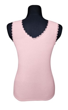 TOP BLUZKA PODKOSZULKA KOSZULKA Z KORONKĄ DAMSKA