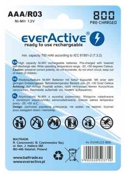 Комплект Everactive NC-450 AA (R6)