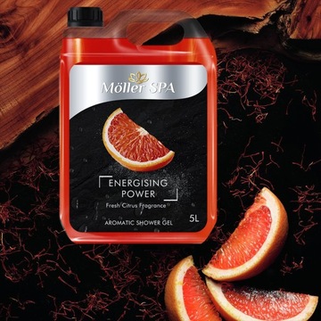 Möller SPA ENERGIZING СТИМУЛИРУЮЩИЙ ОСВЕЖАЮЩИЙ ГЕЛЬ ДЛЯ ДУША ПРЕМИУМ 5л
