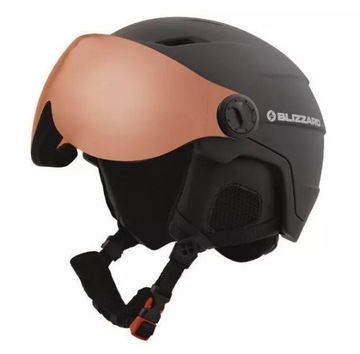 Лыжный шлем BLIZZARD Double Visor 56-59 оранжевый