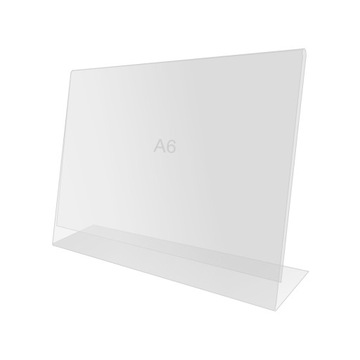 Stojak informacyjny / prezenter plexi poziomy - A6