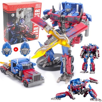 АВТОМОБИЛЬНЫЙ РОБОТ ИГРУШКА 2В1 ОПТИМУС ПРАЙМ С МЕЧОМ + МАСКА ДЛЯ ДЕТЕЙ КРУТОЙ ГЕРОЙ