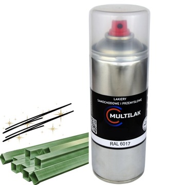 Lakier farba w sprayu do aluminium RAL 6017 Półmat