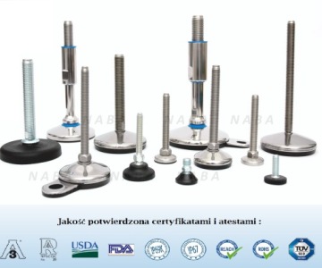 РЕГУЛИРУЕМАЯ НОЖКА FI40 M8x100 ПОЛИАМИД/ЦИНК 1000 КГ PL