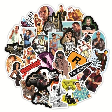 Naklejki GTA Grand Theft Auto 50 sztuk
