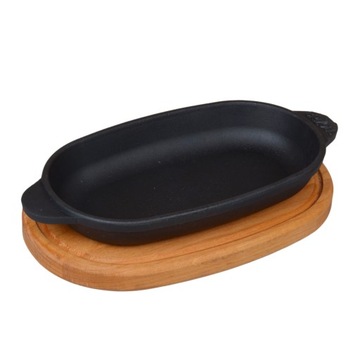 Żeliwna patelnia do serwowania owal 180 x 100 x 25