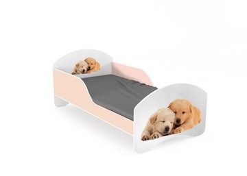 Детская кровать LEO2 160х80 бело-розовый