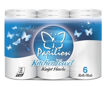 PAPILION RĘCZNIKI PAPIEROWE KUCHENNE 6 ROLEK