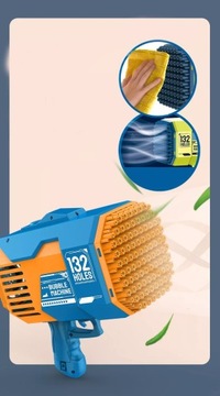 Пузырьковая машина Базука ПИСТОЛЕТ USB АККУМУЛЯТОР