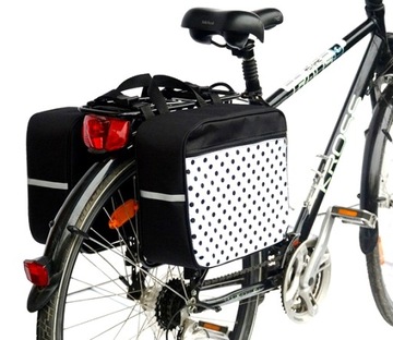 TORBA NA BAGAŻNIK ROWEROWY, SAKWA 2x10L