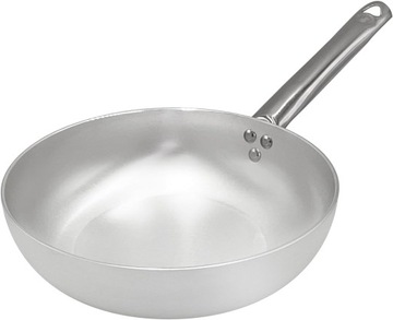 AGNELLI SREBRNA TRADYCYJNA PATELNIA ALUMINIOWA 28 cm
