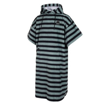 Poncho Mystic Velours AOP Grey Blue