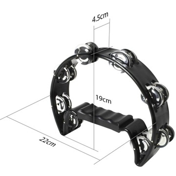TW-16BL Бубен пластиковый полумесяц, СИНИЙ