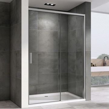 DRZWI PRYSZNICOWE PRZESUWNE DSV250 140CM LEYDEN - cichy domyk